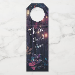 Gepersonaliseerde Floral Spray Fantasy Art Flessenhanger