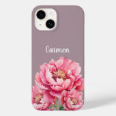 Gepersonaliseerde Floral telefoonhoes, aangepaste Case-Mate iPhone Case (Achterkant)