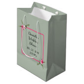 Gepersonaliseerde florale spray medium cadeauzakje (Voorkant Gekanteld)