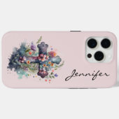 Gepersonaliseerde Flower Christelijk iPhone Case (Achterkant (horizontaal))