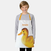 Gepersonaliseerde fluffy duck schort (Gedragen)