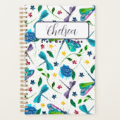 Gepersonaliseerde 'Flutter Dragonfly Garden" Artis Planner (Voorkant)