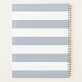 Gepersonaliseerde Fog Grey Fotocollage Planner (Achterkant)