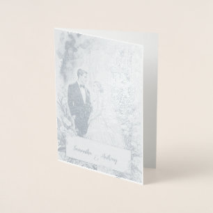 Gepersonaliseerde Folie bruiloft Kaart