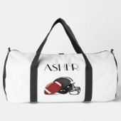 Gepersonaliseerde Football Duffel Bag Plunjezak (Voorkant)