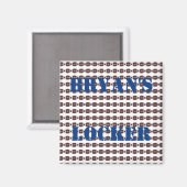 Gepersonaliseerde Football Locker Magneet (Voorkant / Achterkant)