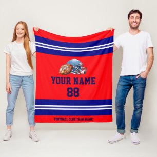 Gepersonaliseerde Football Senior Night Fleece Deken