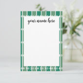 Gepersonaliseerde Football veld notitiekaarten (Staand voorkant)