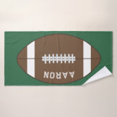 Gepersonaliseerde Footballs badhanddoek (Badhanddoek)
