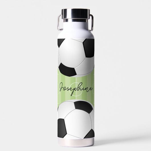 Gepersonaliseerde Footballs waterfles - aangepaste (Voorkant)