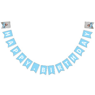 Gepersonaliseerde foto 30e verjaardag Bunting Bann Vlaggetjes