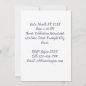 Gepersonaliseerde foto 80 jaar Custom 80th Birthda Kaart (Achterkant)