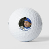 Gepersonaliseerde foto aangepaste tekst opa golfballen (Voorkant)