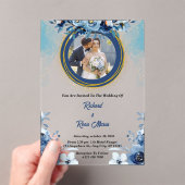 Gepersonaliseerde foto acryl bruiloft uitnodiginge acryl uitnodigingen (Insitu (Draagbaar))