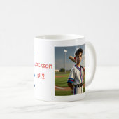 Gepersonaliseerde Foto Baseball Mom Mok (Voorkant rechts)