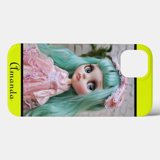 Gepersonaliseerde foto Bright Neon Citroen Case-Mate iPhone Case (Achterkant (horizontaal))
