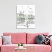 Gepersonaliseerde foto bruiloft & geloften Canvas  (Insitu (Woonkamer))