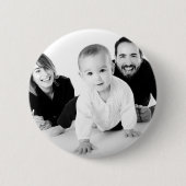 Gepersonaliseerde foto cadeau voor hem Pin Button (Voorkant)