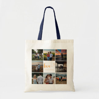 Gepersonaliseerde foto collage Canvas tas