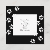 Gepersonaliseerde foto Collage Cattery Visitekaart Vierkante Visitekaartje (Achterkant)