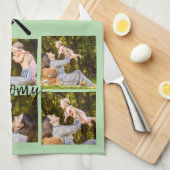 Gepersonaliseerde Foto Collage Keuken Handdoek (Quarter Fold)