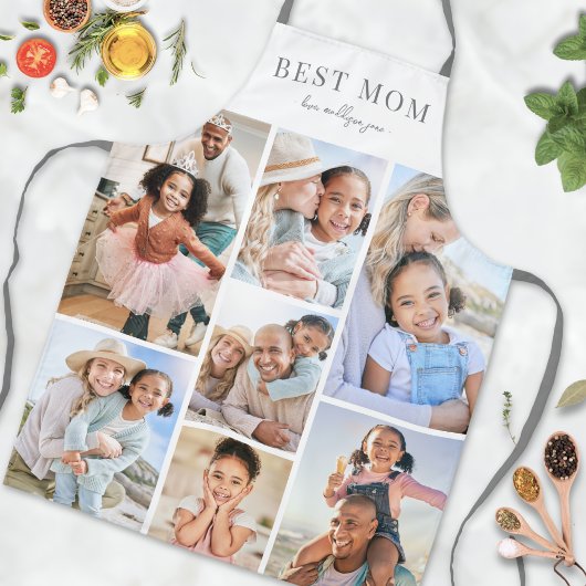 Gepersonaliseerde Foto Collage Mom Schort