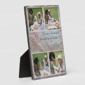 Gepersonaliseerde foto collage plaque - aangepaste fotoplaat (Zijkant)