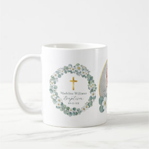 Gepersonaliseerde foto doop Mok Religious Keepsake