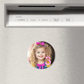 Gepersonaliseerde foto en leeftijd koelkast magneet (Insitu (Vaatwasser))