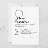 Gepersonaliseerde foto en QR-code bruiloft uitnodi Kaart (Achterkant)