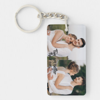 Gepersonaliseerde foto en tekst instagram Collage Sleutelhanger