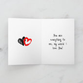 Gepersonaliseerde Foto en Tekst Valentijnsdag Kaart (Binnen)