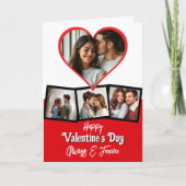 Gepersonaliseerde Foto en Tekst Valentijnsdag Kaart (Voorkant)