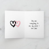 Gepersonaliseerde Foto en Tekst Valentijnsdag Kaart (Binnen)