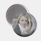 Gepersonaliseerde foto- en tekstherinnering magneet (Voorkant / Achterkant)