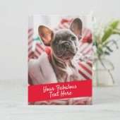 Gepersonaliseerde foto- en tekstkaart met envelop bedankkaart (Staand voorkant)