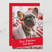 Gepersonaliseerde foto- en tekstkaart met envelop bedankkaart (Voorkant / Achterkant)