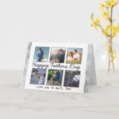 Gepersonaliseerde foto Happy Vaderdag Kaart (Gele Bloem)