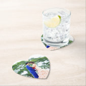 Gepersonaliseerde foto Hart Shaped Kartonnen Onderzetters (Insitu)