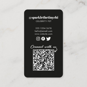 Gepersonaliseerde foto hond huisdier sociale media visitekaartje