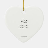 Gepersonaliseerde foto-hoofdversiering keramisch ornament (Achterkant)