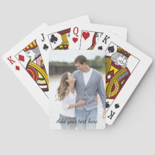 Gepersonaliseerde foto Jouw tekst toevoegen Pokerkaarten