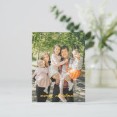 Gepersonaliseerde Foto Kerst Kaart – Custom Holida (Staand voorkant)