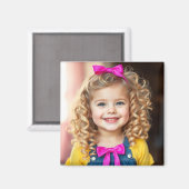 Gepersonaliseerde foto koelkast magneet (Voorkant / Achterkant)