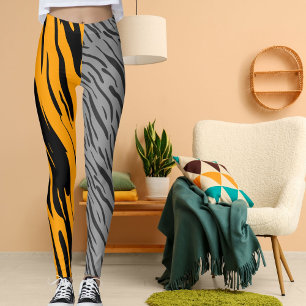 Gepersonaliseerde foto Leopard Wild Cat Pattern An Leggings