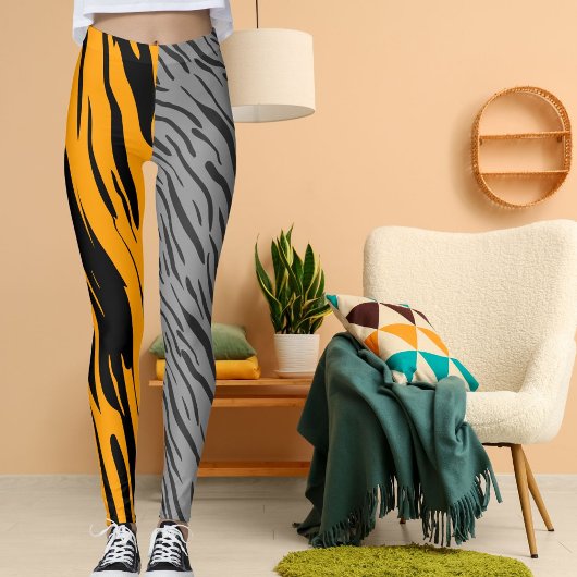 Gepersonaliseerde foto Leopard Wild Cat Pattern An Leggings