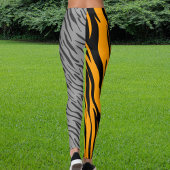 Gepersonaliseerde foto Leopard Wild Cat Pattern An Leggings