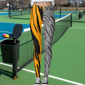 Gepersonaliseerde foto Leopard Wild Cat Pattern An Leggings