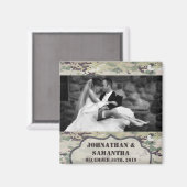 Gepersonaliseerde foto magneet leger OCP Camo Unif (Voorkant / Achterkant)