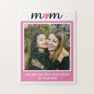 Gepersonaliseerde foto mam je houdt ons samen cita legpuzzel